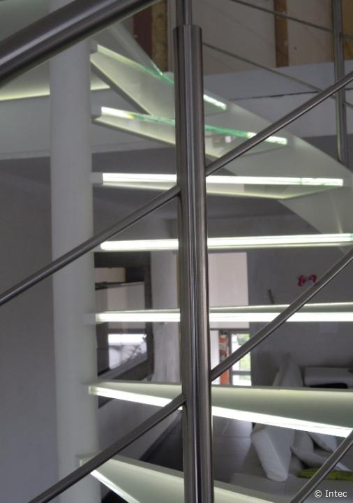 Spiral Staircases - Glass Steps