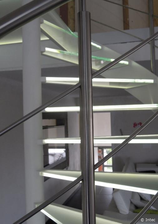 Spiral Staircases - Spiral Staircases - Glass Steps